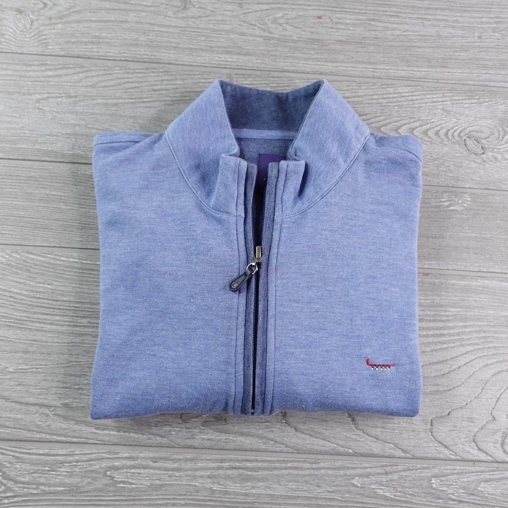 Johnnie-o 1/4 Zip Pullover Men's Medium Sunnybrook Golf Club Sweater Cotton